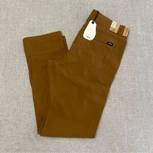 Prana Zion Stretch Straight Slim Fit Mens 34x32 Sepia Brown Gorpcore Pants NWT